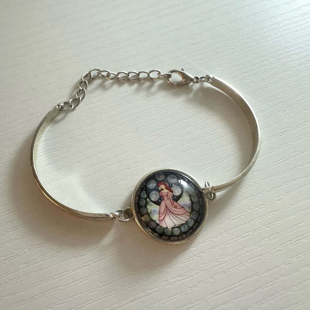 The little mermaid ariel silver bracelet